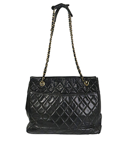 Chanel Vintage Quilted Shoulder Bag, Lambskin, Black, 0652211 (86/88), 1*